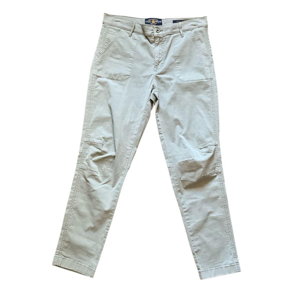 Lucky Brand Pale Green Slim Cargo Pants: Y2K, 2000s